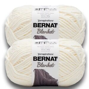 Bernat‎ blanket 2 WHIPPED CREAM Yarn
